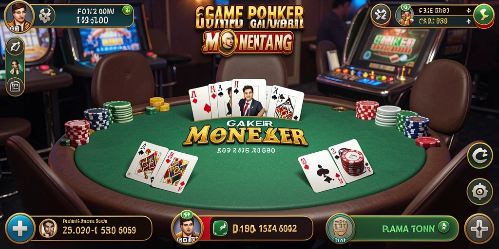 Tampilan gameplay F32 yang seru dan interaktif saat bermain poker.