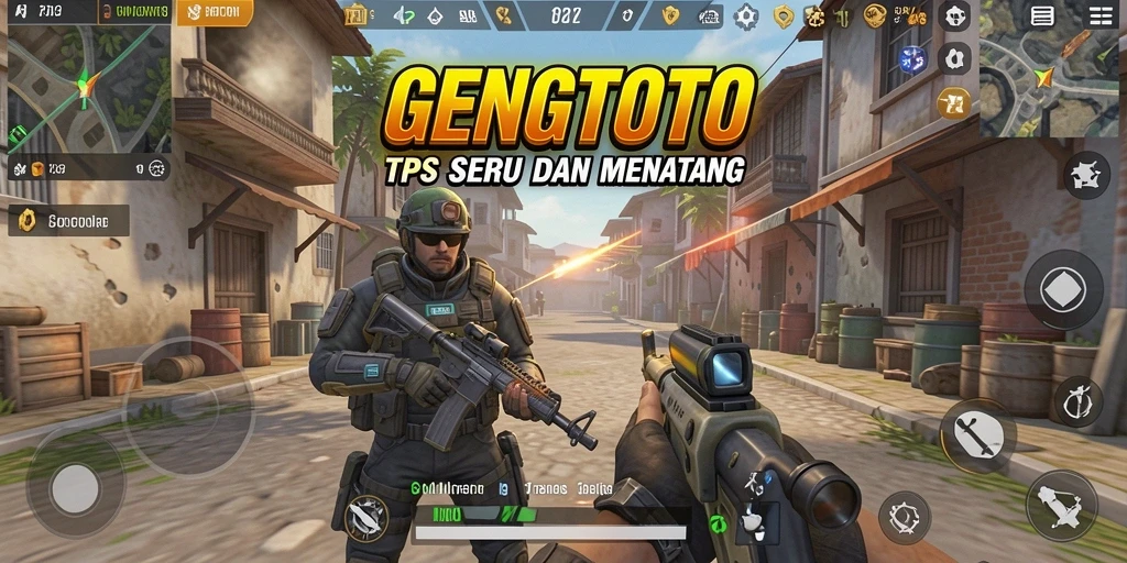 Tampilan seru pertempuran dalam GENGTOTO dengan gameplay yang intens.