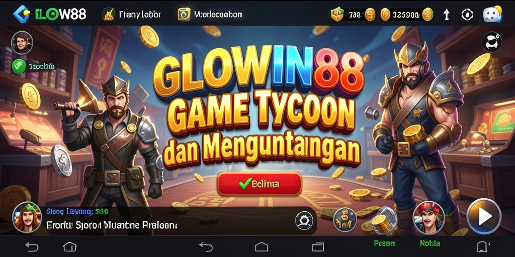 Tampilan gameplay seru dan menarik dalam GLOWIN88.